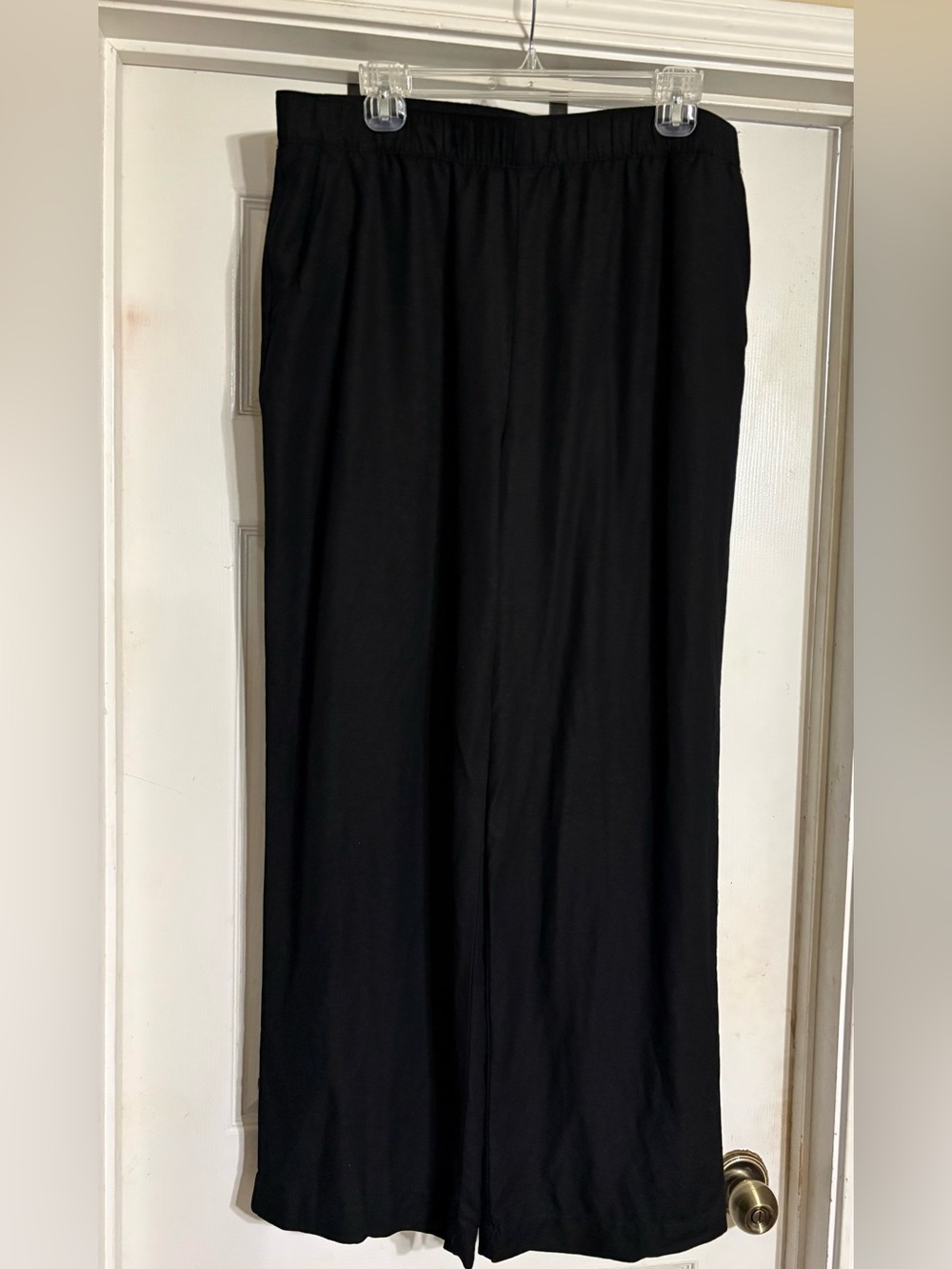 Loft Black Linen Blend Pants~sz Large